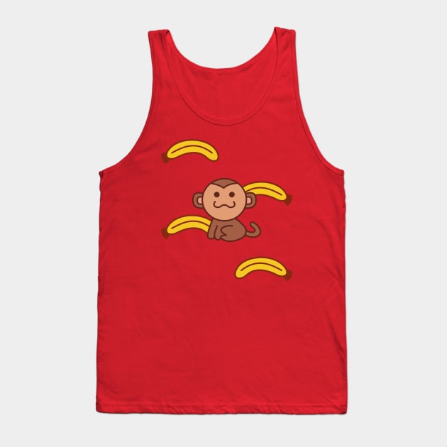 Monkey - Mabel's Sweater Collection Tank Top by Ed's Craftworks